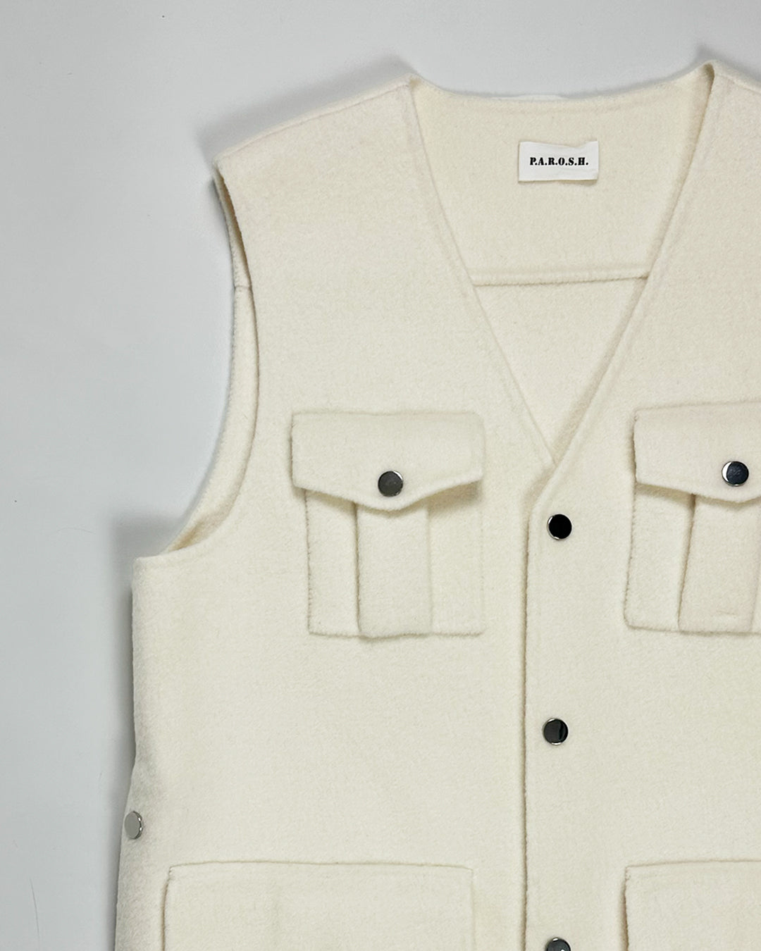 P.A.R.O.S.H.【ウール/トレンド/サイドデザイン/リラックス】ウールベスト WF1200-13