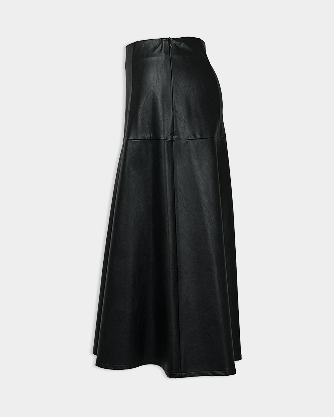 PUROTATTO【プラスサイズ/エコレザー/フレアスカート/スクエアスカート/Aライン】エコレザースクエアスカート UF5405-47