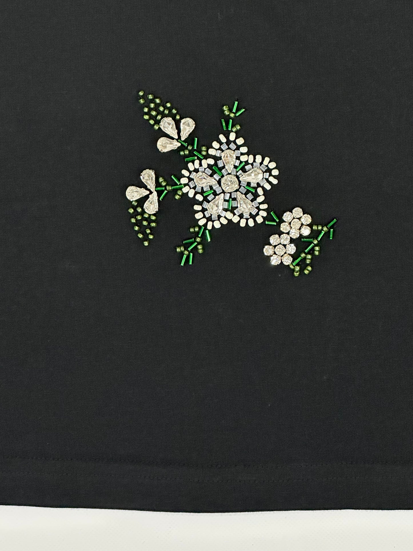 【PICK UP!】SEVENTY VENEZIA 【オーバーサイズ/スパンコール/ブラック/コットン100%】カットソー SG0808-78