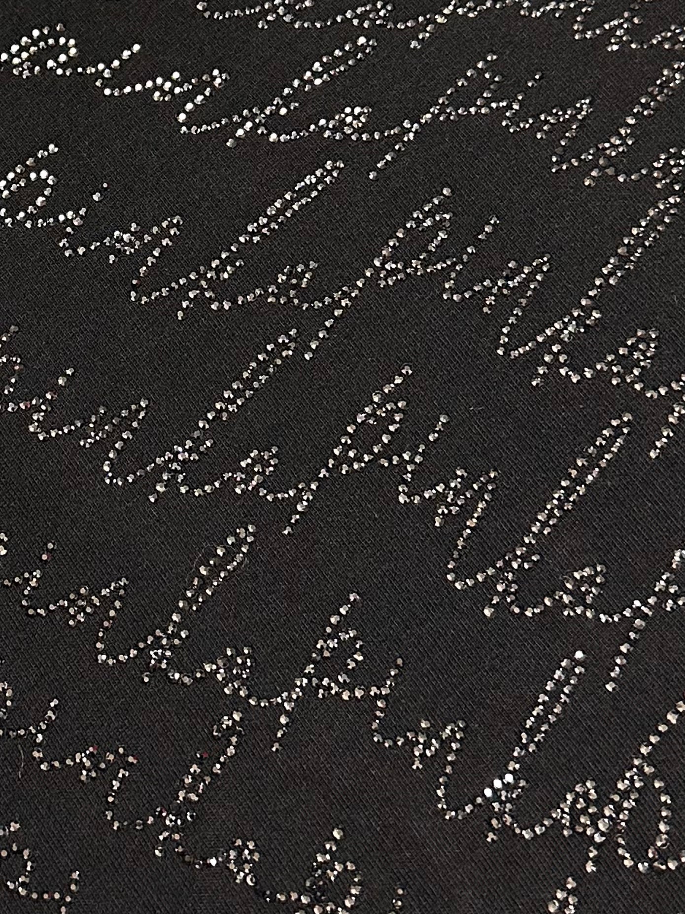 PINKO【SALE】PICK UP!残り1点【70%OFF/ラインストーン/ブラック/ロゴ】キラカットソー PD1821-80