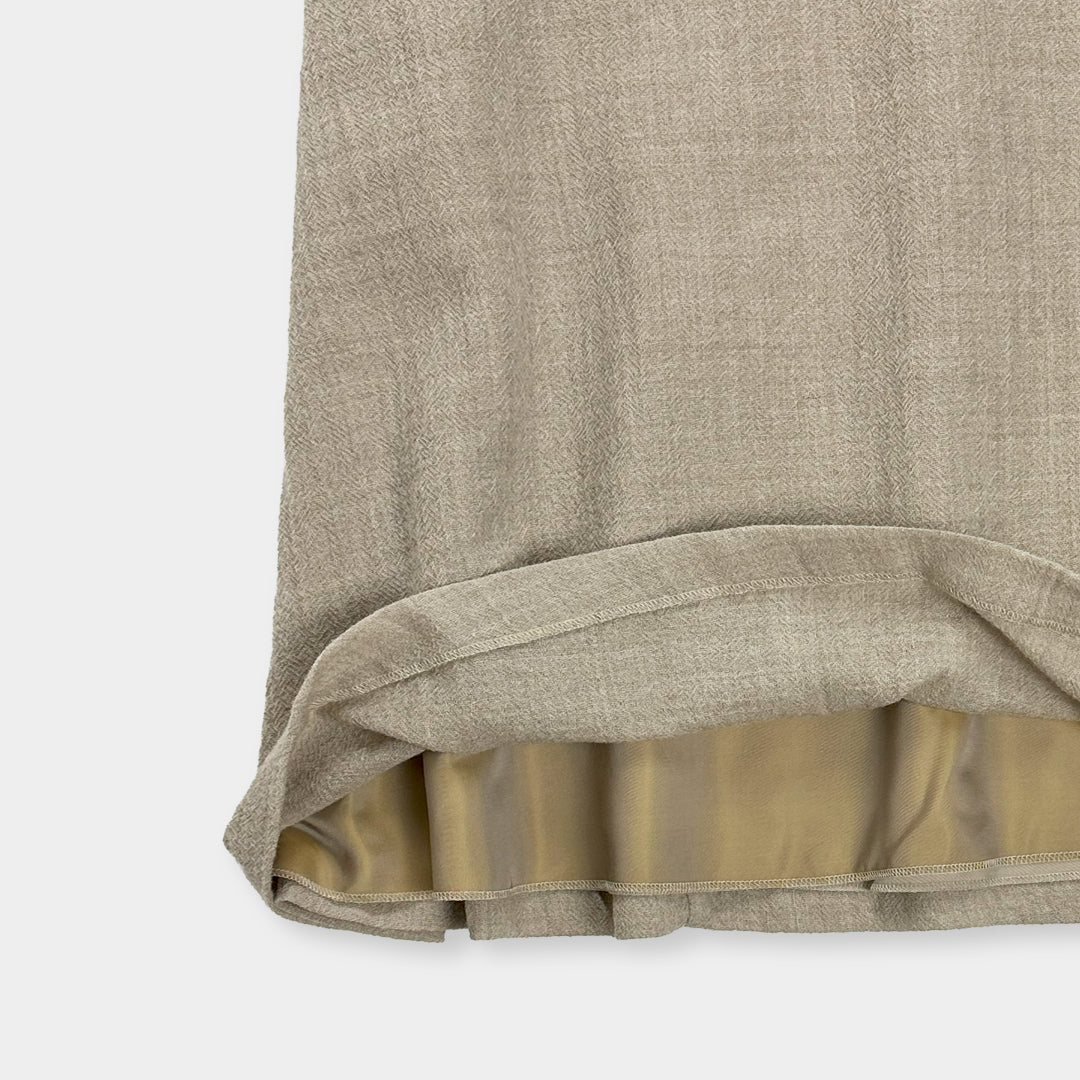 rialto48【ウール100%/ライトウール/ミディ丈/ロングスカート/ウエストゴム】ライトウールロングスカート RH0401-02