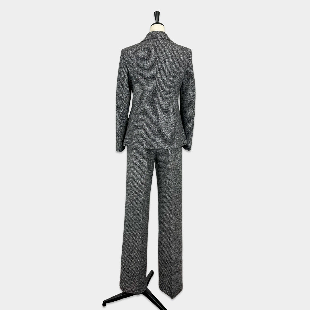 SEVENTY VENEZIA 【ウール/シルク/ストレッチ/エアリー/テーラード/セットアップ】シルクミックスツイードジャケット SH0208-10