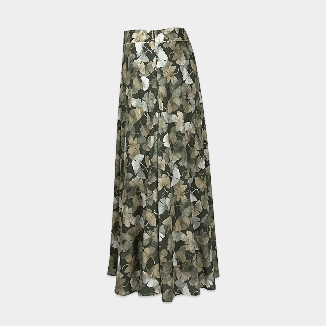 PUROTATTO【プリント/フレアー/美シルエット/フルイド】プリントスカート UF5400-25