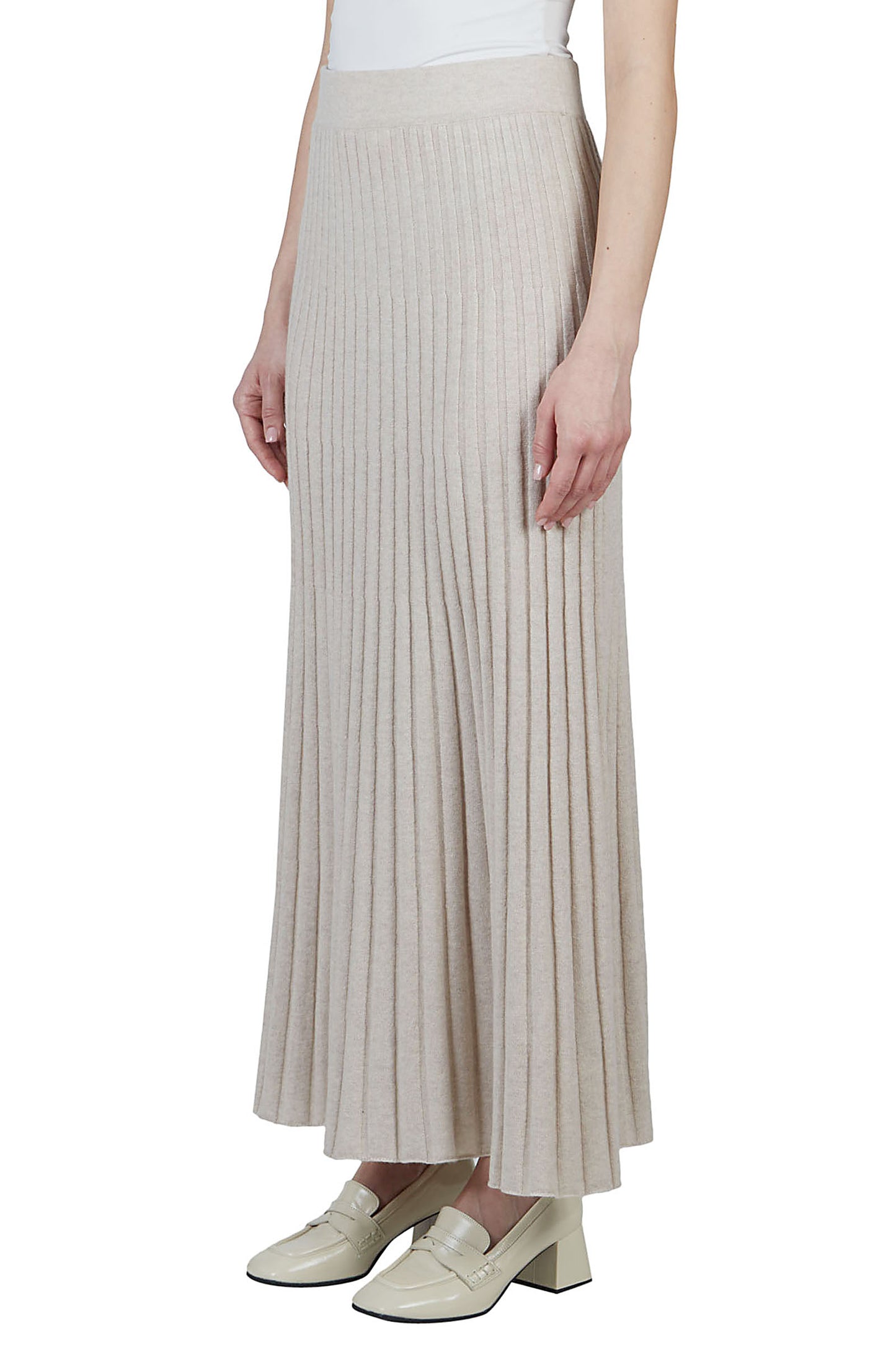 PUROTATTO【ウールカシミヤ/ニット/美シルエット/ロング】ニットロングスカート UF5406-68