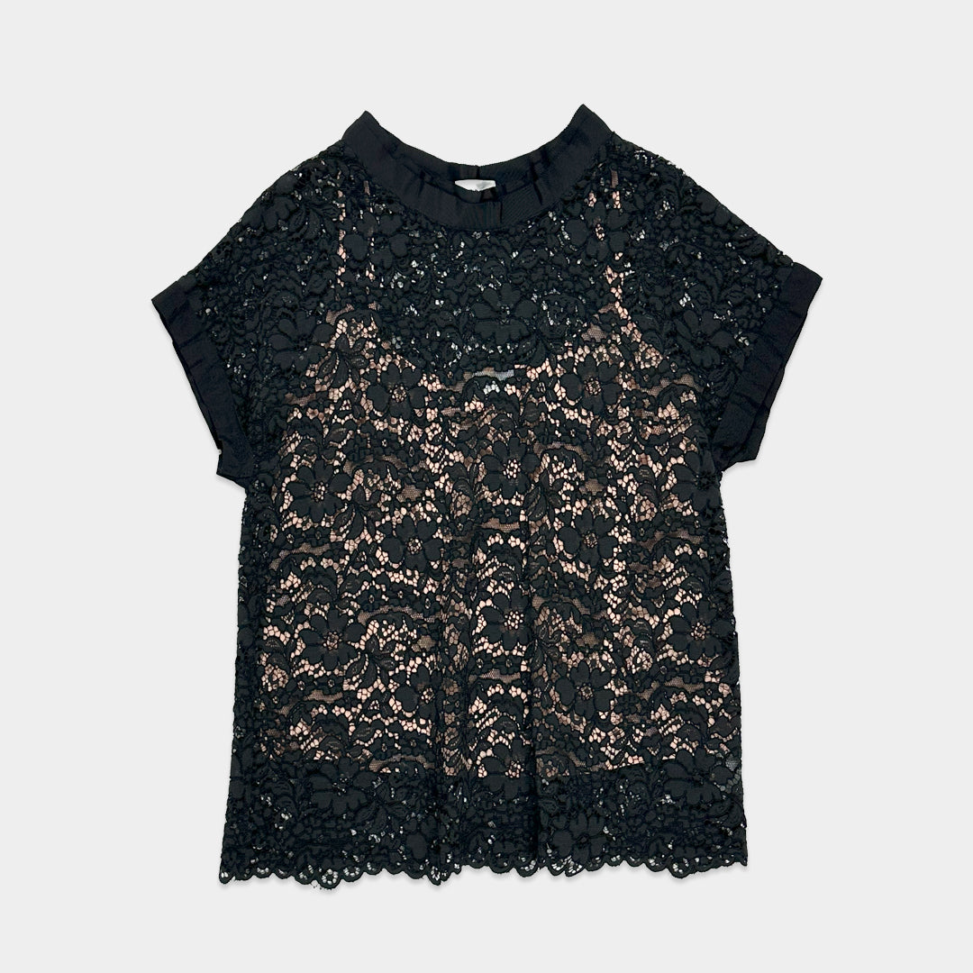 P.A.R.O.S.H.【プラスサイズ/シアーレース/チュニック/インナー付