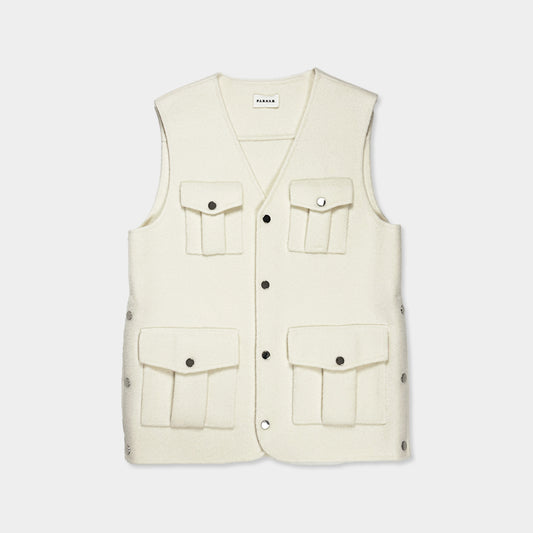 P.A.R.O.S.H.【ウール/トレンド/サイドデザイン/リラックス】ウールベスト WF1200-13