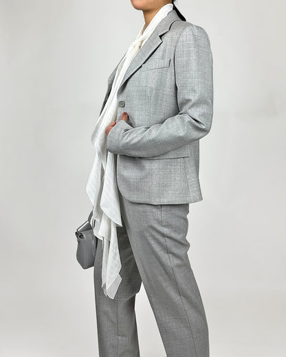 DOROTHEE SCHUMACHER【オケージョン/シルク混/フリル/Iライン】ボウタイブラウス　GG5616-44