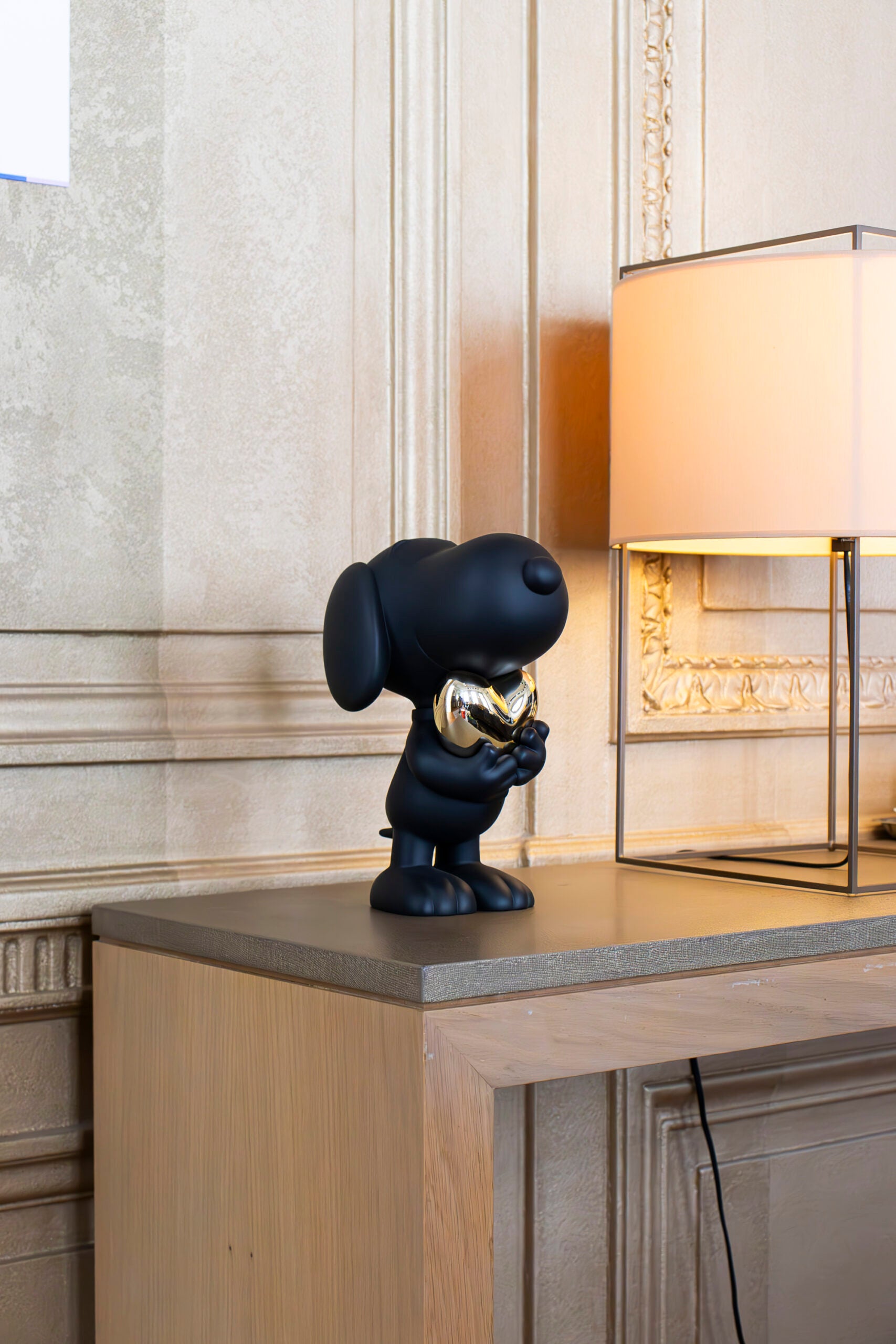 LEBLON DELIENNE ルブロンデリエンヌ【SnoopyHeart♡BLACK/マットブラック×クロームゴールド/スヌーピーハートブラック/ピーナッツ/Peanuts/Small27センチ】 LHSSHB-27