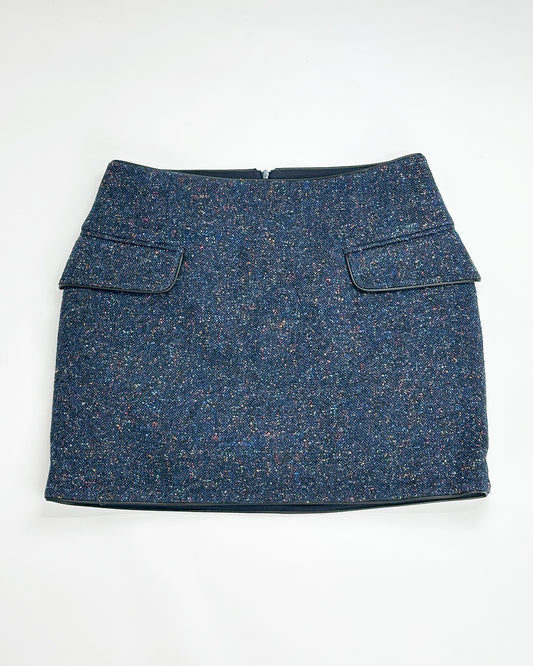 ICEBERG【ミニスカート/ブーツコーデ/ミックスヤーン】ツイードミニスカート　IH0403-12