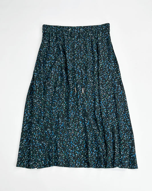 ICEBERG【レーヨン/ウエストゴム/ヒモ/ミドルレングス】ヒモ付きプリントスカート　IH0406-07