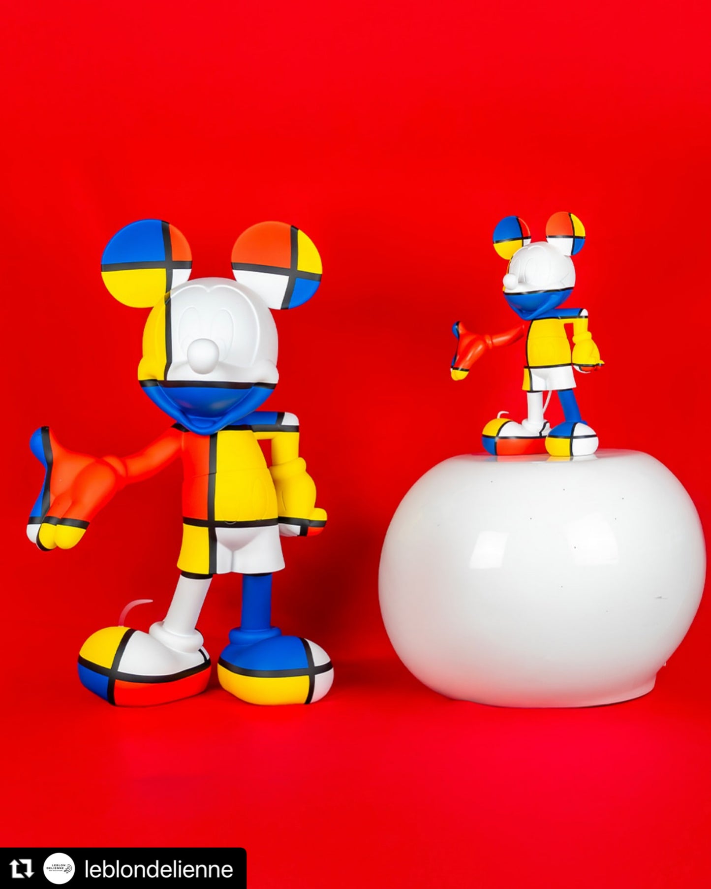 LEBLON DELIENNE【MickeyWWelcomeArt/ミッキーウェルカムアート/マルチカラー/Small30センチ】 LHDMWA-30