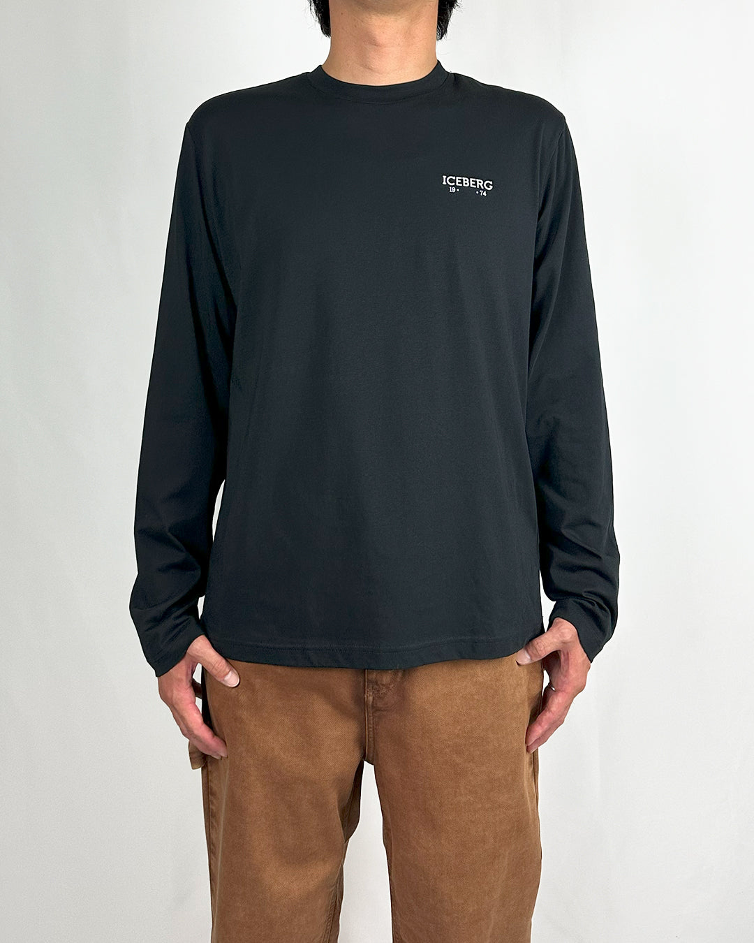 【雑誌掲載】【希少】ICEBERG【メンズ/ロゴ長袖T/バックシャン/レギュラーサイズ/受注受付】シンプルロゴロンT　BH0832-28