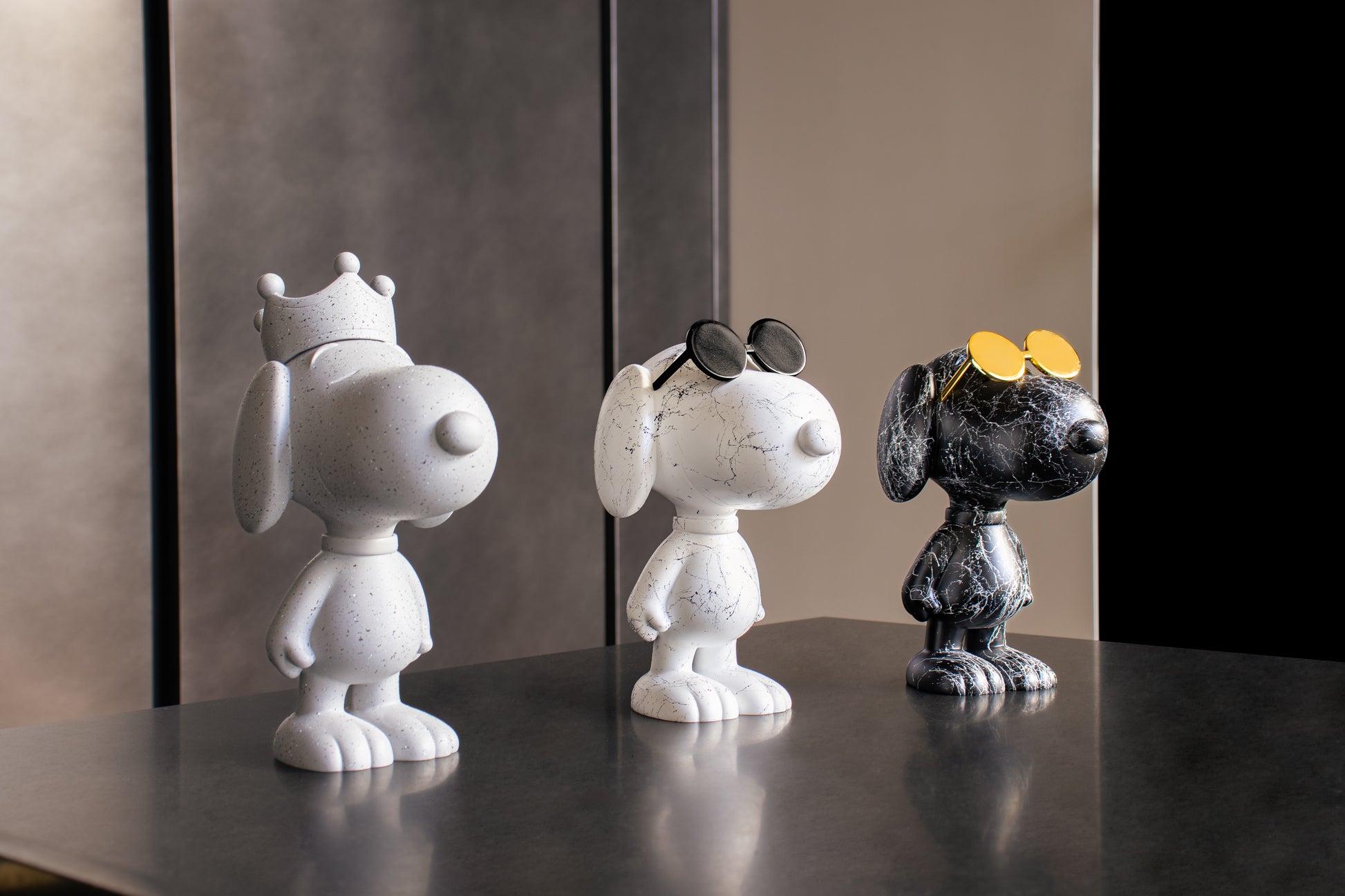 LEBLON DELIENNE ルブロンデリエンヌ【SnoopySunGraf/マットホワイト＆グロッシーブラック/スヌーピーサングラス/Peanuts/Small27センチ】 LHSSSG-27