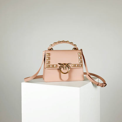 PINKO【オケージョン/セレモニー/スタッズ/ミニバッグ】レザー型押しショルダー　PD9902-02