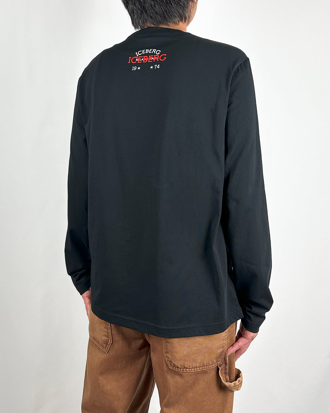 【雑誌掲載】【希少】ICEBERG【メンズ/ロゴ長袖T/バックシャン/レギュラーサイズ/受注受付】シンプルロゴロンT　BH0832-28