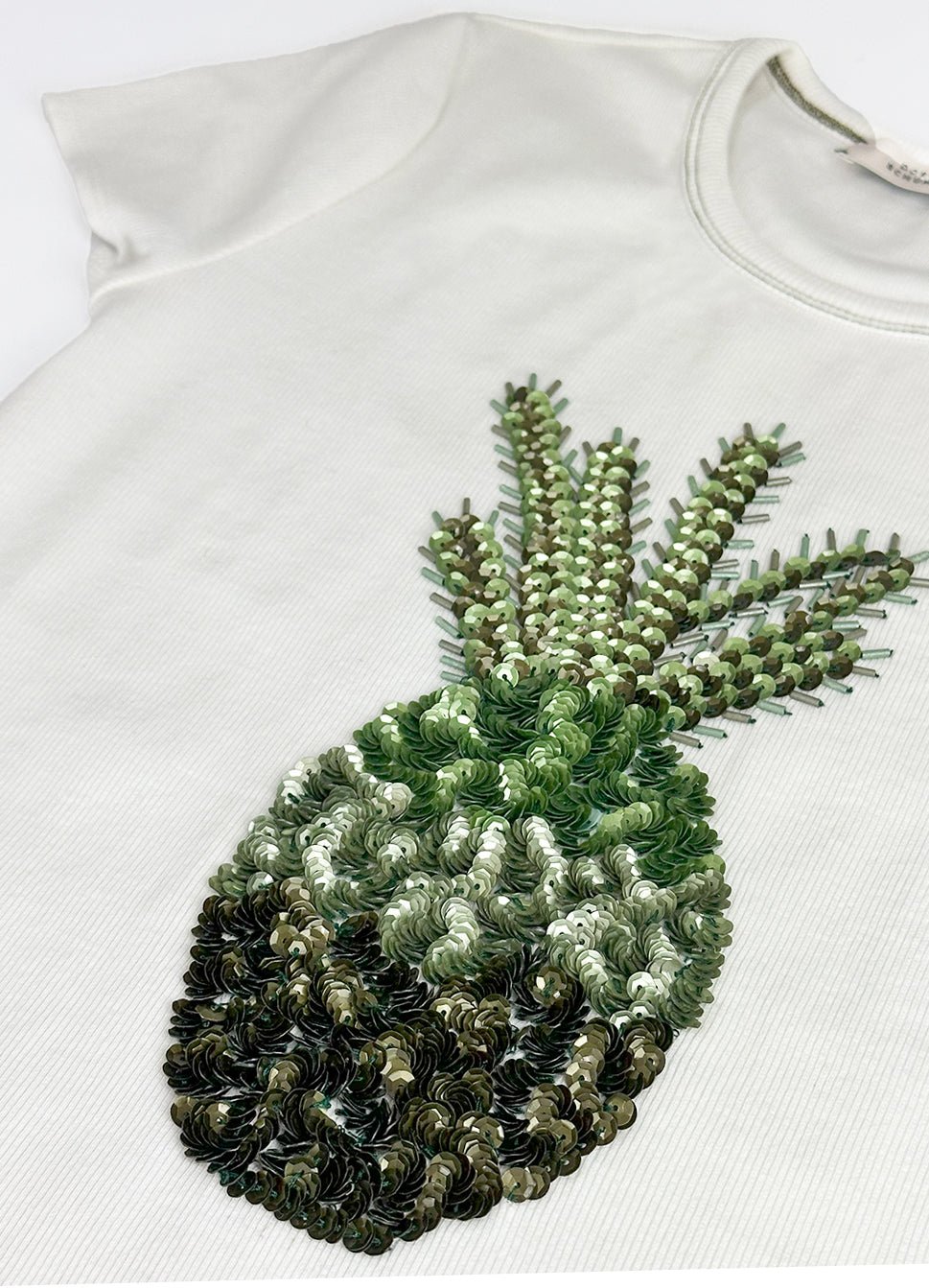 DOROTHEE SCHUMACHER【パイナップル/カットソー/Tシャツ/リブ/スパンコール】　カットソー　GE5804-40