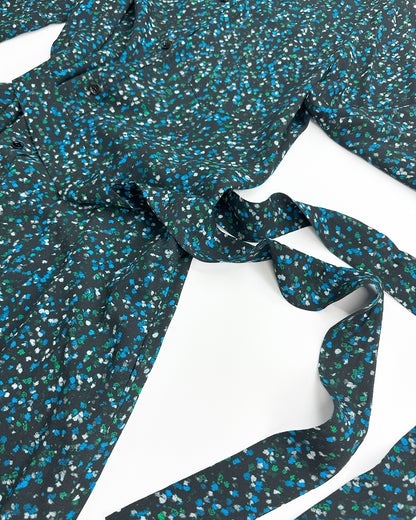 ICEBERG【雑誌掲載品/PICK UP!/レーヨン/リボン/ベルト】ベルト付きプリントワンピース　IH0507-17