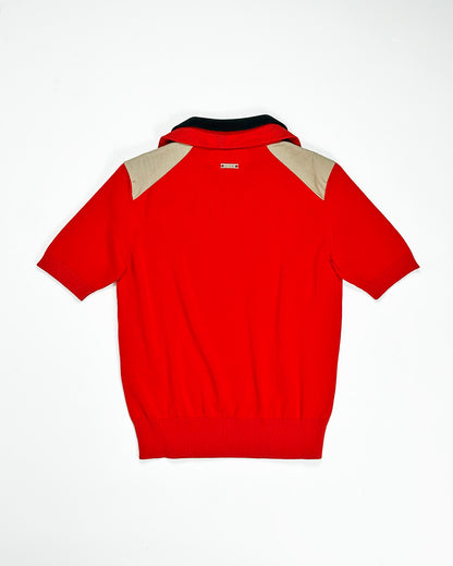 ICEBERG【ランウェイ/サマーニット/ロゴアイコン/コットン100％】ポロニット　II5700-05