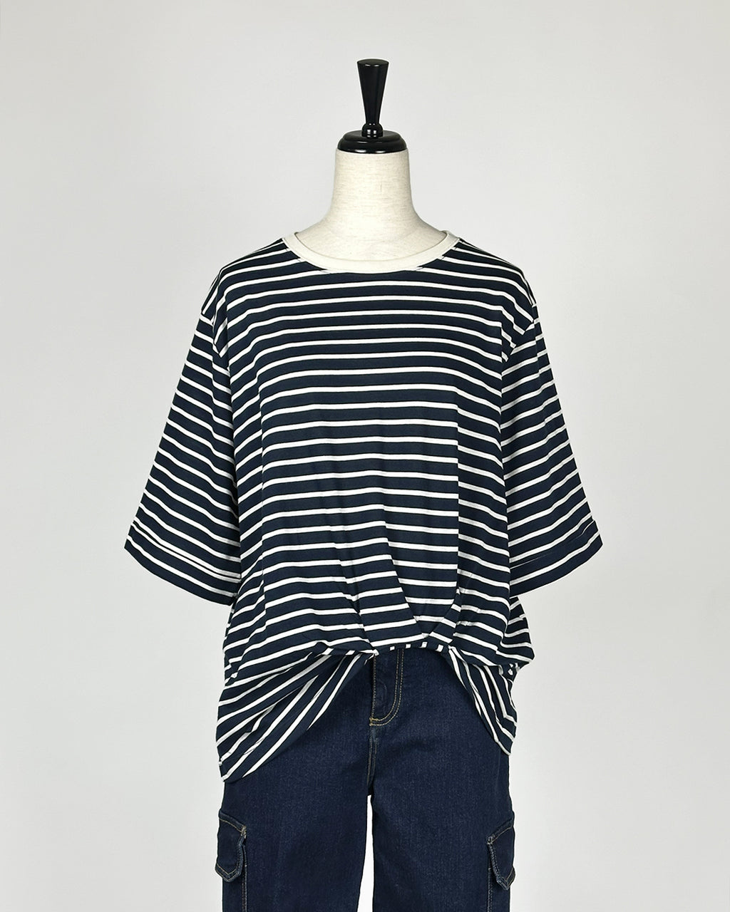 SEVENTY VENEZIA【コットン/ソフト/デザインヘム】ボーダーTシャツ　SI0818-87