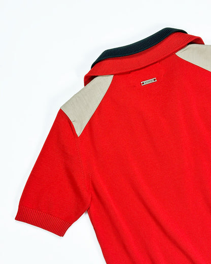 ICEBERG【ランウェイ/サマーニット/ロゴアイコン/コットン100％】ポロニット　II5700-05