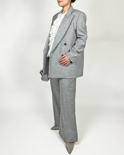 DOROTHEE SCHUMACHER【オケージョン/シルク混/ノーカラー/シフォン】フリルブラウス　GG1609-27