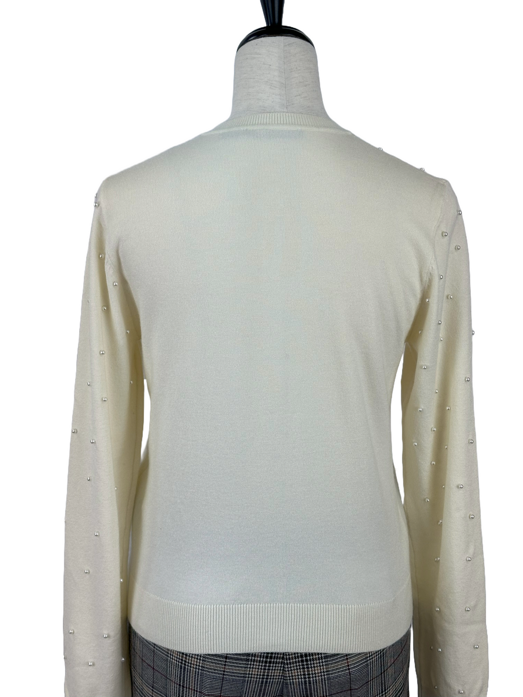 SEVENTY VENEZIA　セヴンティヴェネツィア【クルーネック/薄手】パール付きカーディガン　SF0765-91