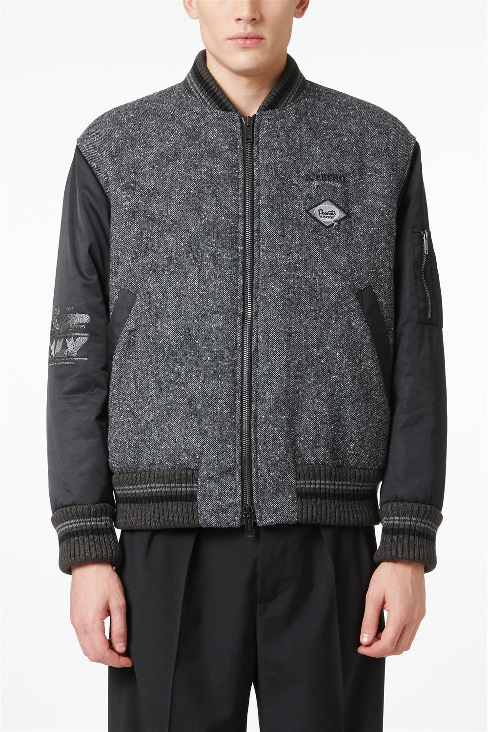 ICEBERG【メンズ/ボンバー/ミリタリー/MA-1/SNOOPY/ジェンダーレス】SNOOPYジャケット　BH0207-16