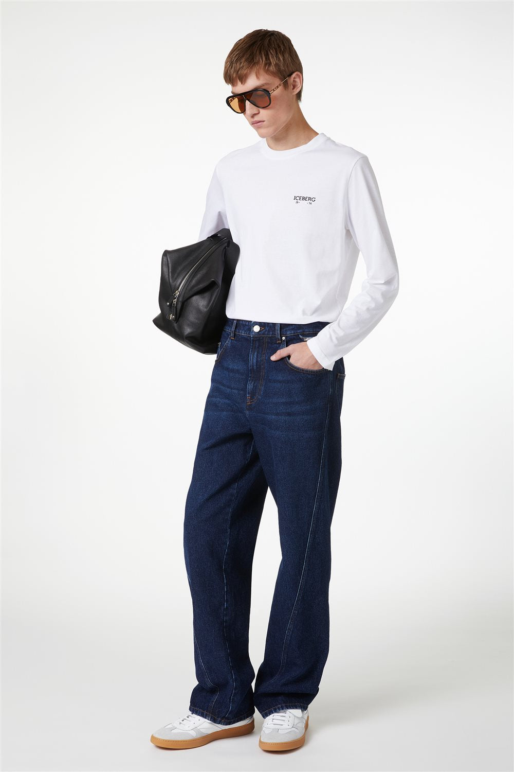 【雑誌掲載】【希少】ICEBERG【メンズ/ロゴ長袖T/バックシャン/レギュラーサイズ/受注受付】シンプルロゴロンT　BH0832-28
