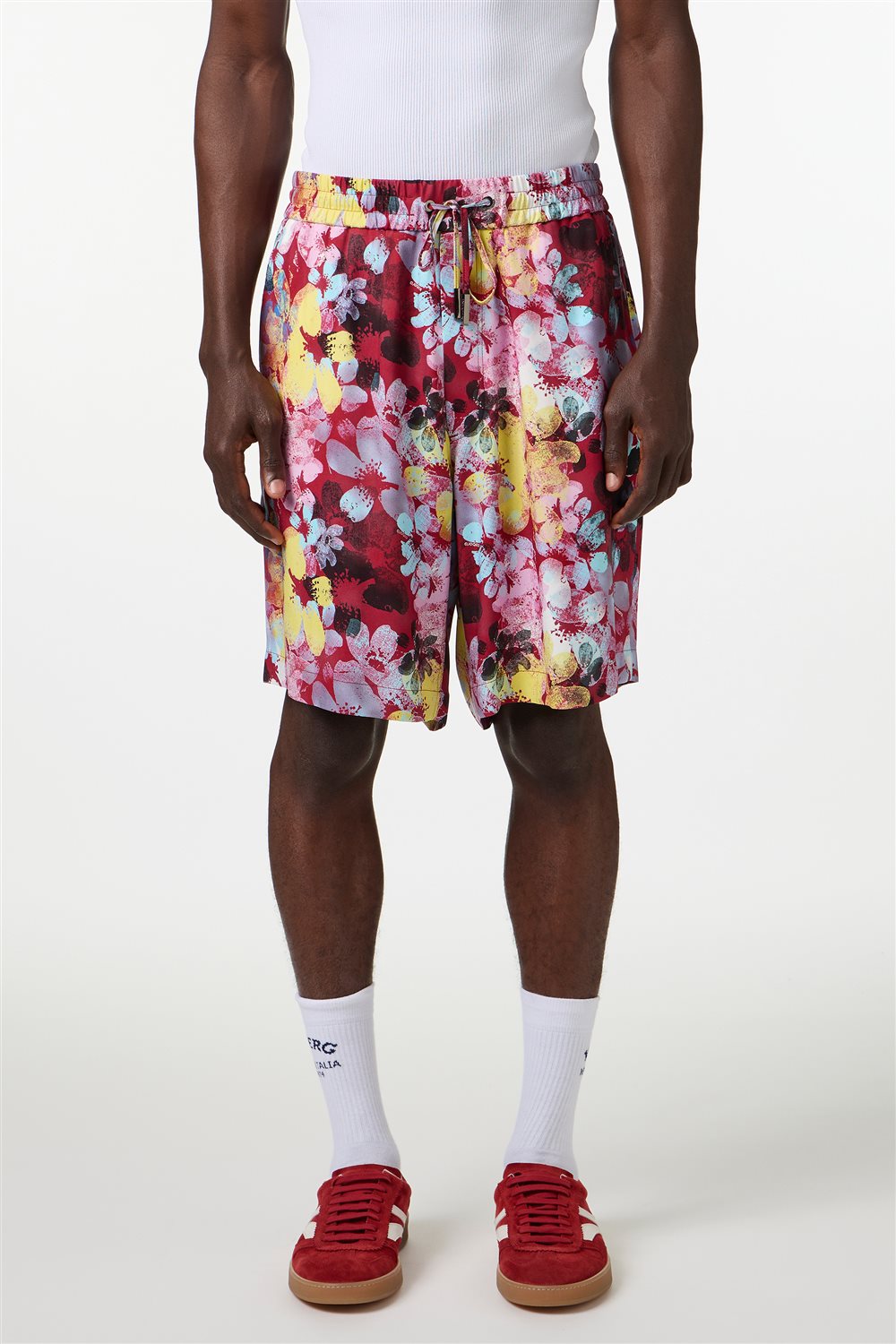 ICEBERG UOMO【メンズ/雑誌掲載/パンツ/ボタニカル/レーヨン】ボタニカルパンツ　BI0323-19