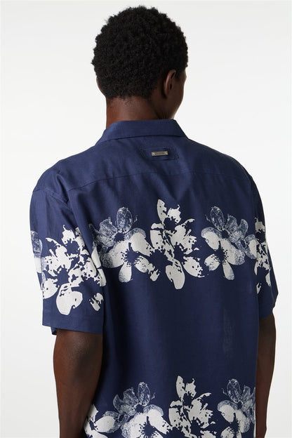 ICEBERG UOMO【メンズ/雑誌掲載/フラワーシャツ/リネンコットン/ロゴ】フラワーシャツ　BI0606-13