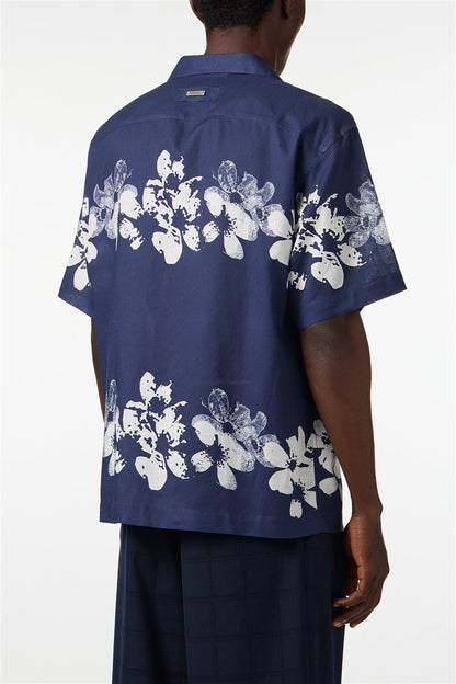 ICEBERG UOMO【メンズ/雑誌掲載/フラワーシャツ/リネンコットン/ロゴ】フラワーシャツ　BI0606-13