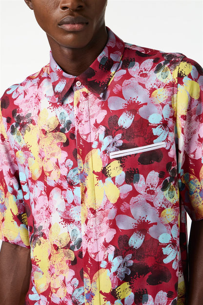 ICEBERG UOMO【メンズ/雑誌掲載/シャツ/ボタニカル/レーヨン】ボタニカルシャツ　BI0608-19