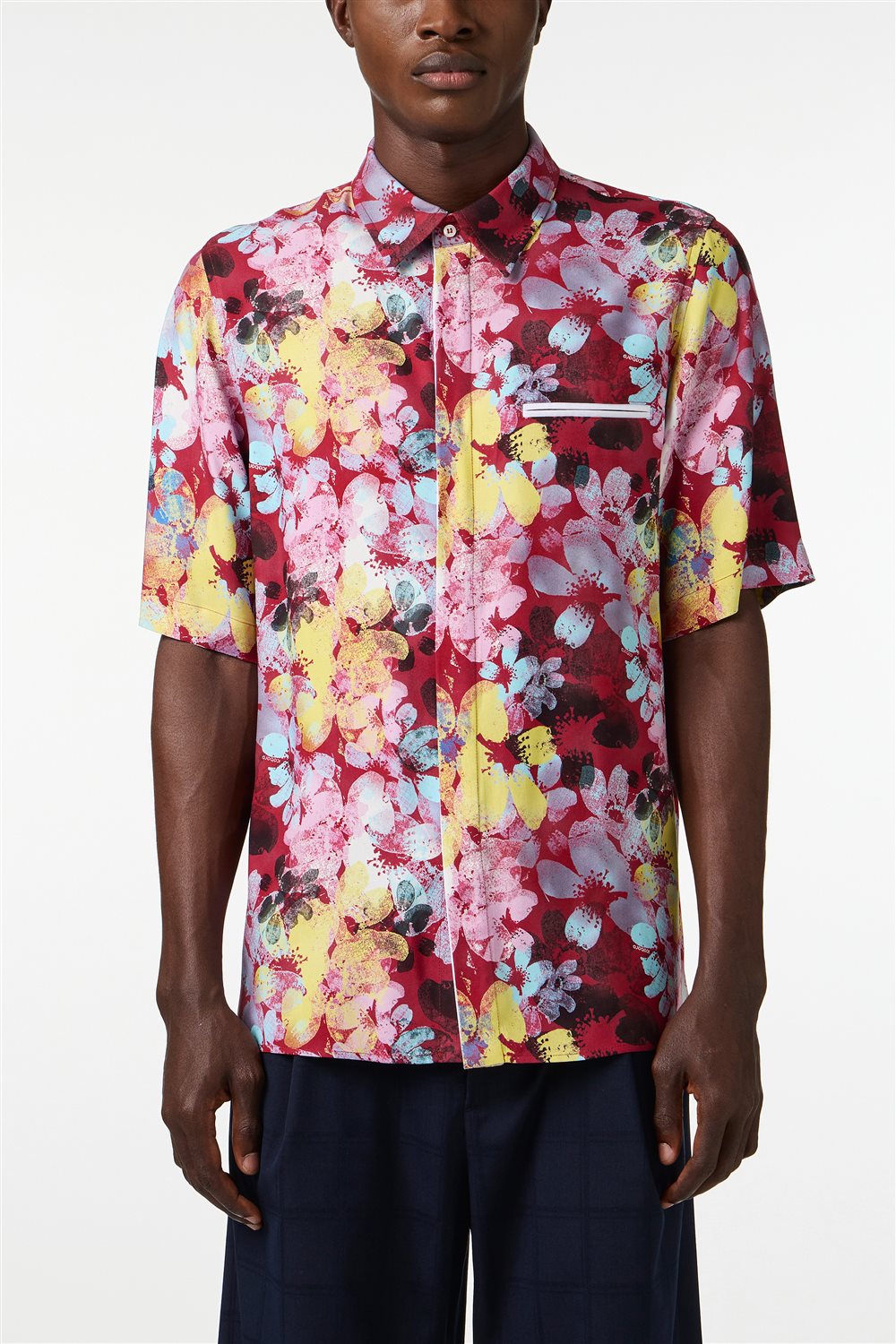 ICEBERG UOMO【メンズ/雑誌掲載/シャツ/ボタニカル/レーヨン】ボタニカルシャツ　BI0608-19