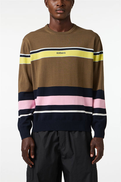 ICEBERG UOMO【メンズ/雑誌掲載/サマーニット/コットン/ロゴ】ロゴサマーニット　BI0711-39