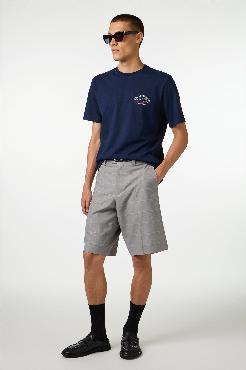 ICEBERG UOMO【メンズ/雑誌掲載/カットソー/ロゴ/コットン】ロゴカットソー　BI0816-24