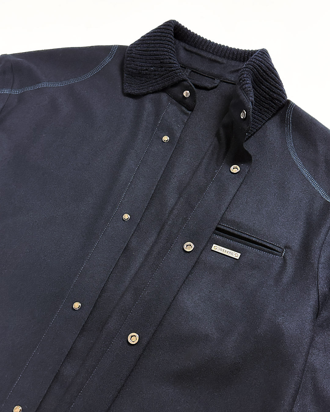 ICEBERG UOMO　アイスバーグウォモ【メンズ/ウールブレンド/異素材コンビ】フランネルシャツ　BJ0602-10