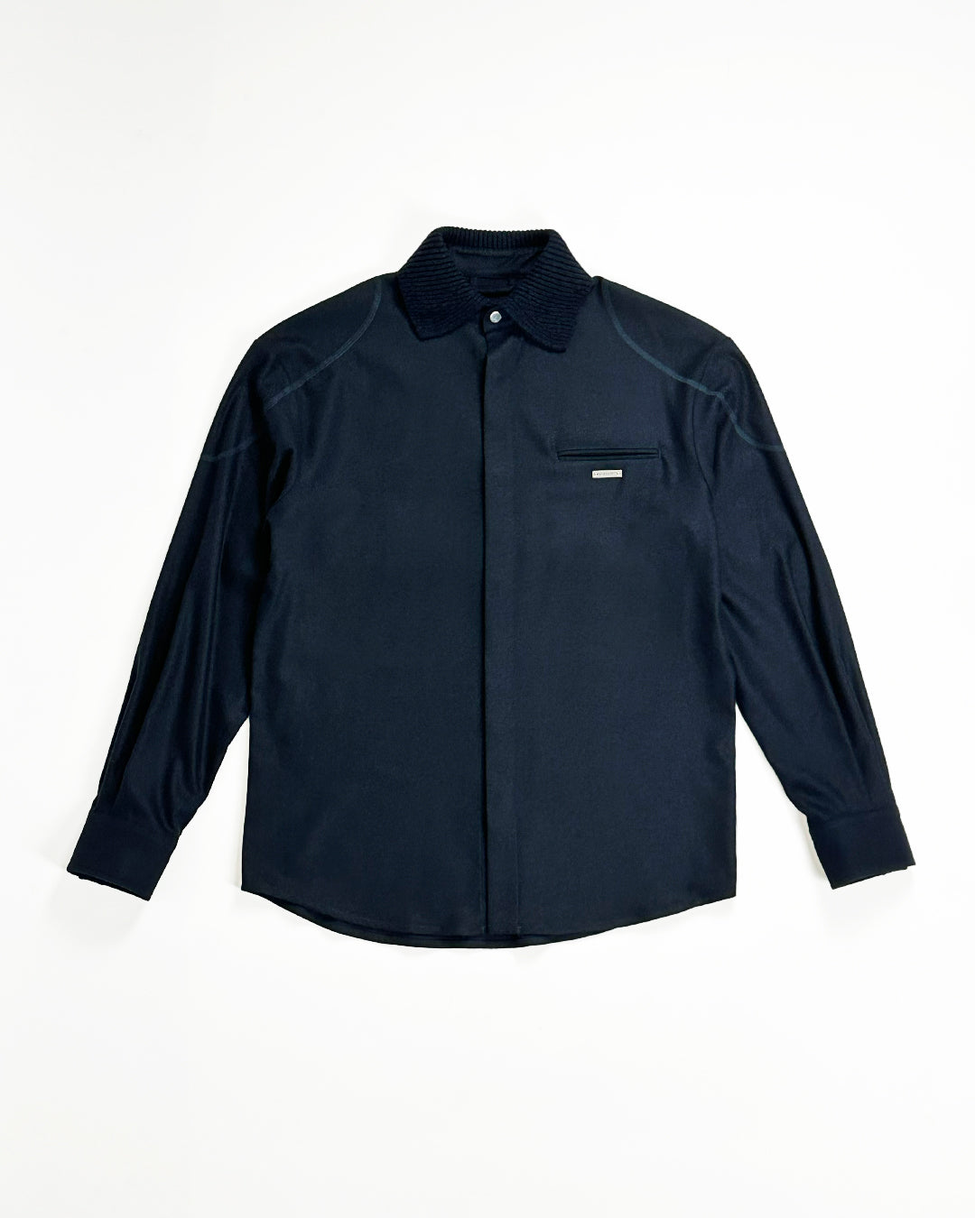ICEBERG UOMO　アイスバーグウォモ【メンズ/ウールブレンド/異素材コンビ】フランネルシャツ　BJ0602-10