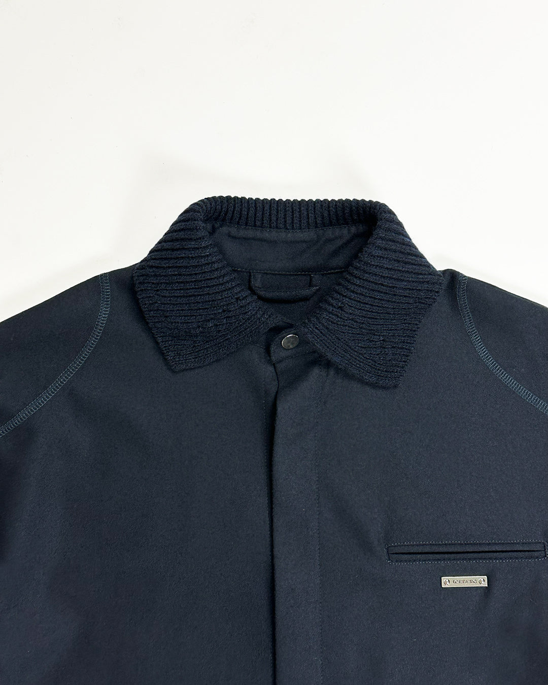 ICEBERG UOMO　アイスバーグウォモ【メンズ/ウールブレンド/異素材コンビ】フランネルシャツ　BJ0602-10