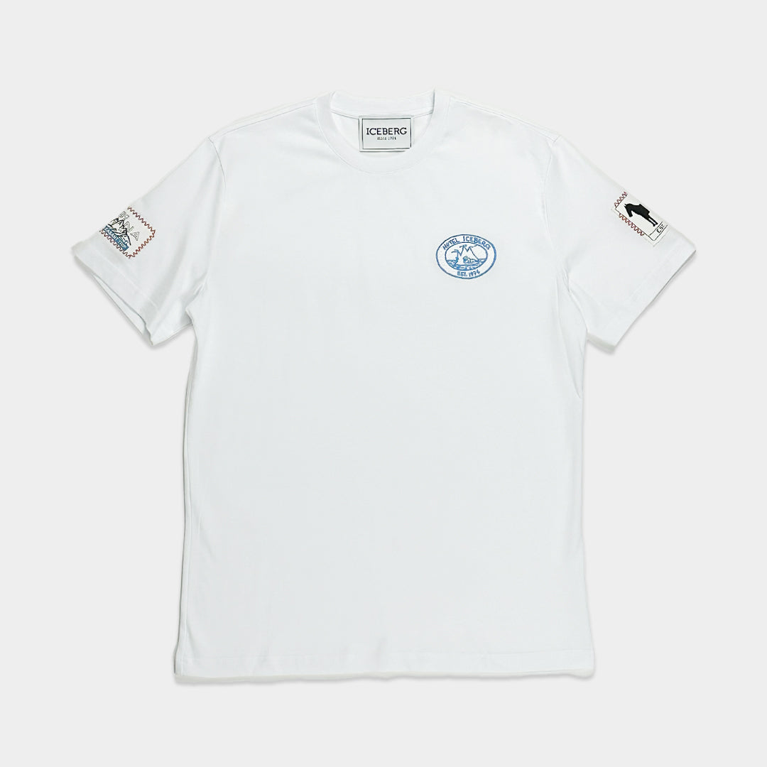 ICEBERG UOMO　アイスバーグウォモ【メンズ/パッチ/刺しゅう】Tシャツ　BJ0839-19