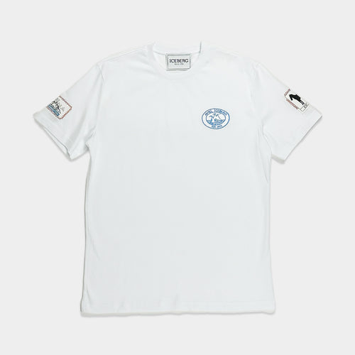 ICEBERG UOMO　アイスバーグウォモ【メンズ/パッチ/刺しゅう】Tシャツ　BJ0839-19