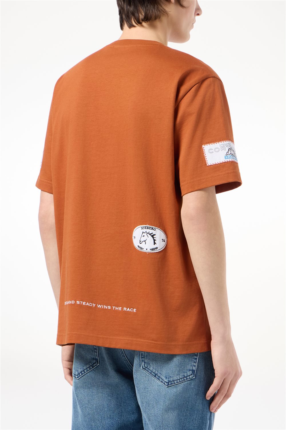 ICEBERG UOMO　アイスバーグウォモ【メンズ/パッチ/刺しゅう】Tシャツ　BJ0839-19