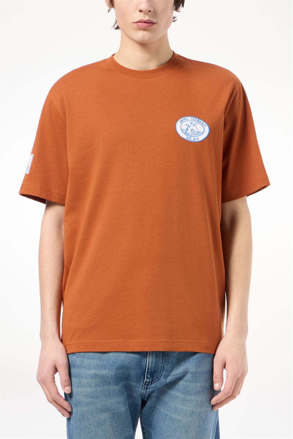 ICEBERG UOMO　アイスバーグウォモ【メンズ/パッチ/刺しゅう】Tシャツ　BJ0839-19