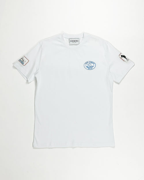 ICEBERG UOMO　アイスバーグウォモ【メンズ/パッチ/刺しゅう】Tシャツ　BJ0839-19