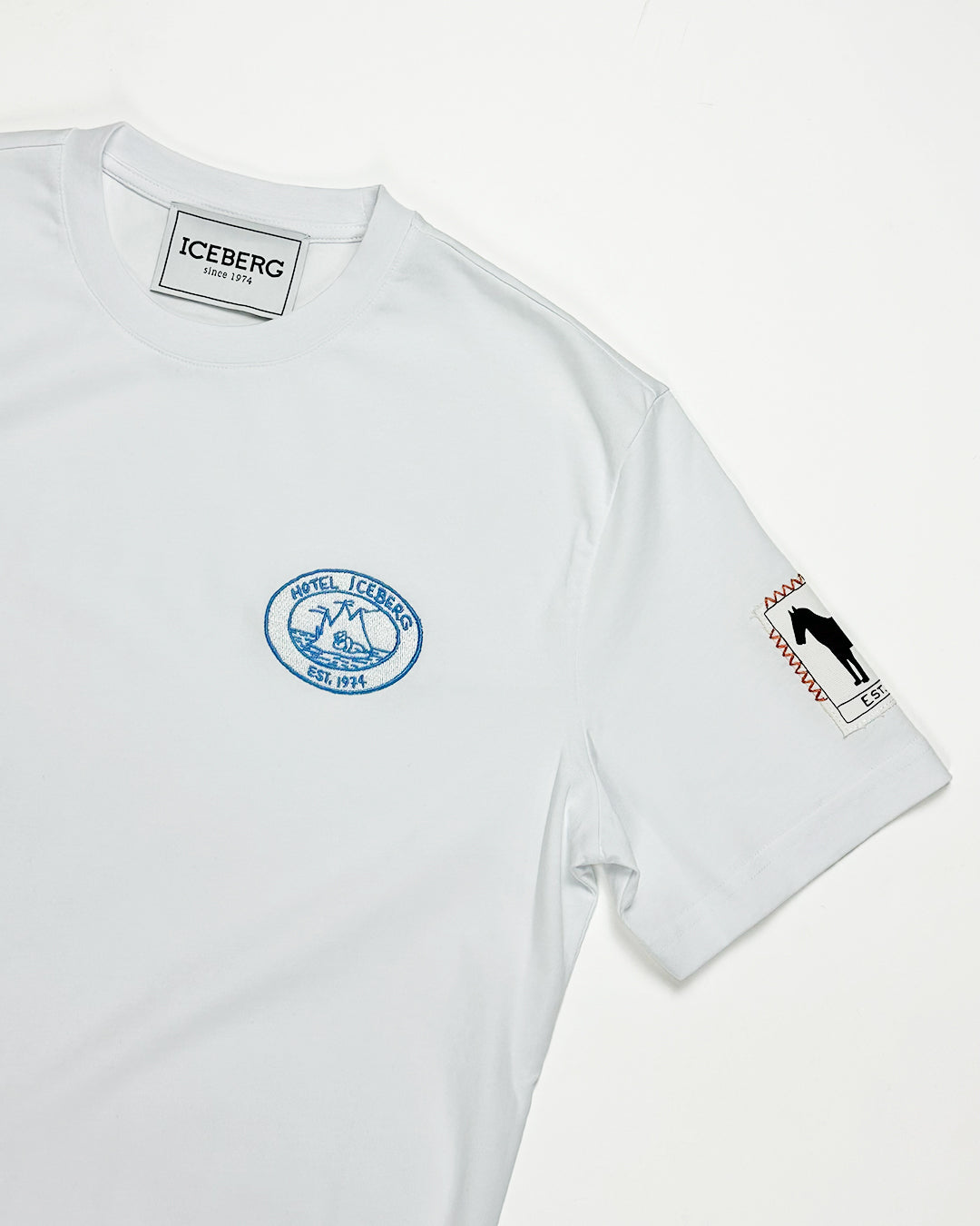 ICEBERG UOMO　アイスバーグウォモ【メンズ/パッチ/刺しゅう】Tシャツ　BJ0839-19