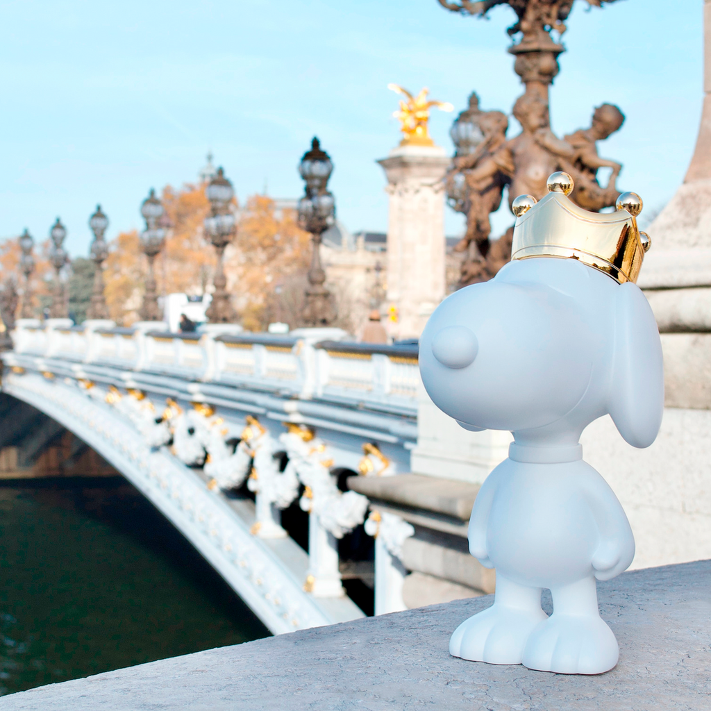 LEBLON DELIENNE ルブロンデリエンヌ【SnoopyCrownWHITE/マットホワイト×クロームゴールド/スヌーピークラウンホワイト/Peanuts/Small31センチ】 LHSSCW-31