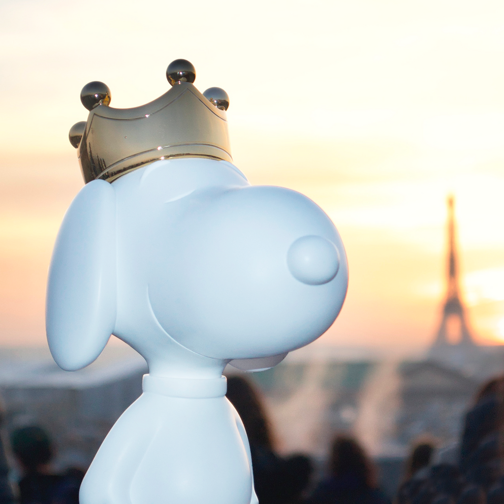 LEBLON DELIENNE ルブロンデリエンヌ【SnoopyCrownWHITE/マットホワイト×クロームゴールド/スヌーピークラウンホワイト/Peanuts/Small31センチ】 LHSSCW-31