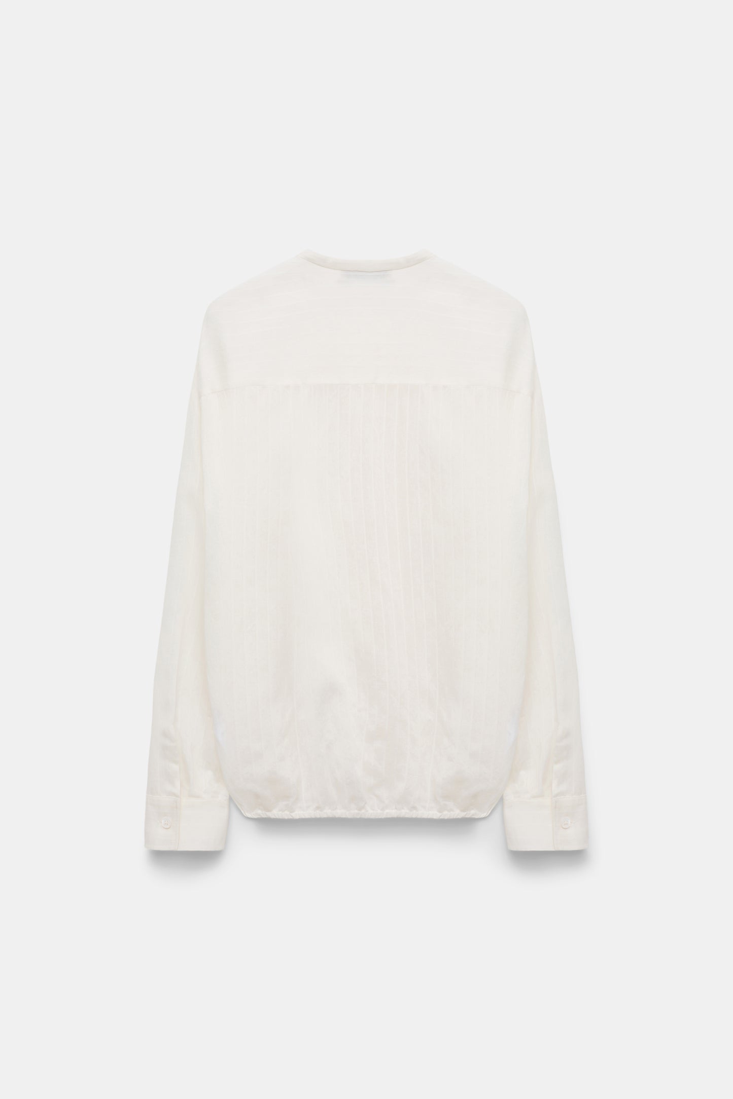 DOROTHEE SCHUMACHER【オケージョン/シルク混/ノーカラー/シフォン】フリルブラウス　GG1609-27