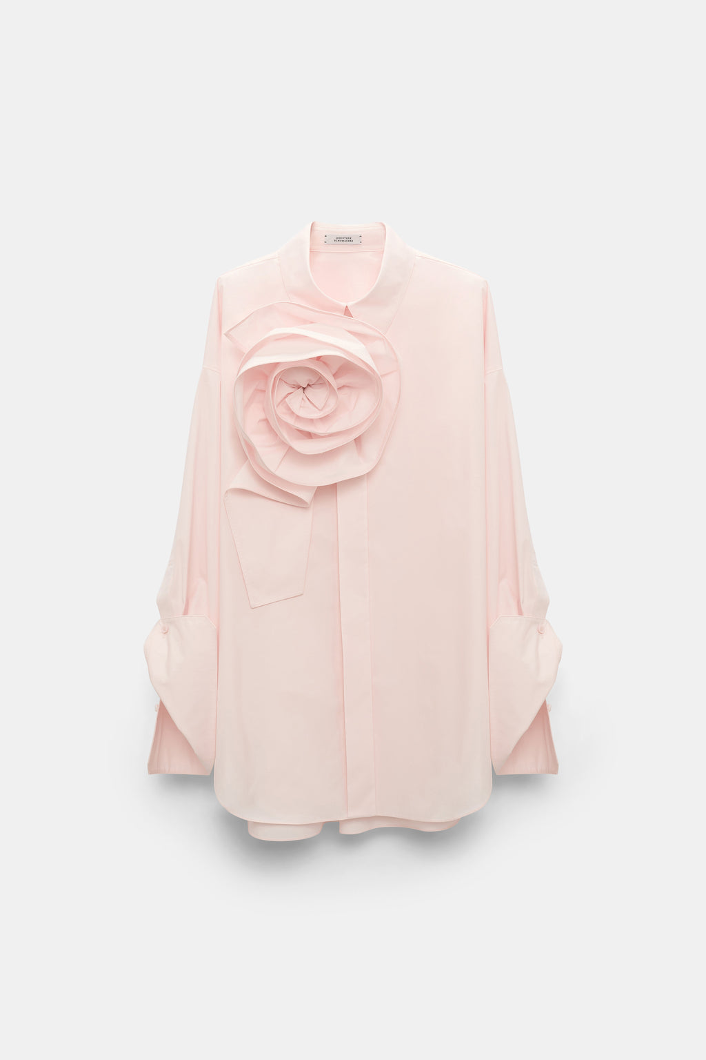 DOROTHEE SCHUMACHER【オケージョン/コットン/Iライン/コサージュ】シャツブラウス　GG5605-38