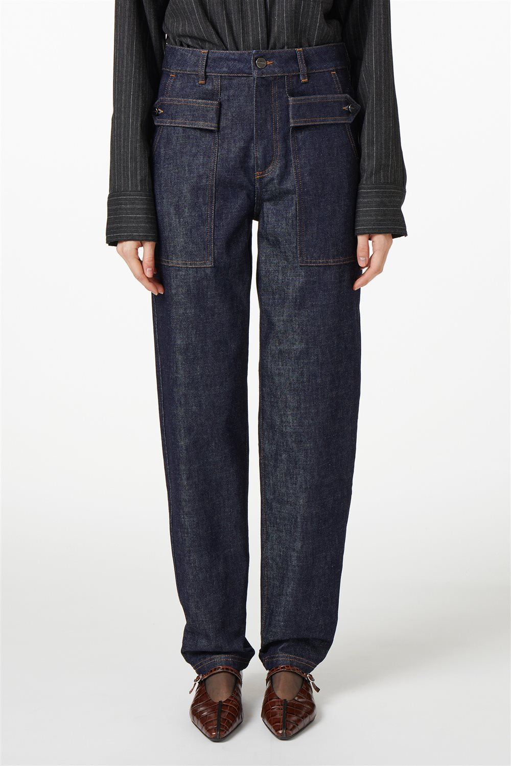 ICEBERG【デニム/ジーンズ/Gパン/セットアップ】ステッチデニム　IH0305-05