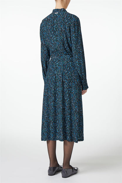 ICEBERG【雑誌掲載品/PICK UP!/レーヨン/リボン/ベルト】ベルト付きプリントワンピース　IH0507-17